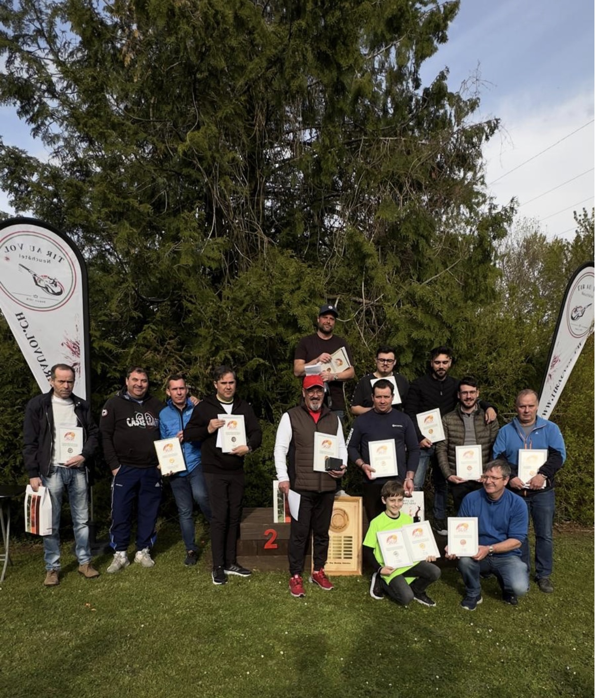 Alexandre Arnaud tir 1ère place podium Tir au Vol Neuchâtel fosse universelle 2024 ball trap